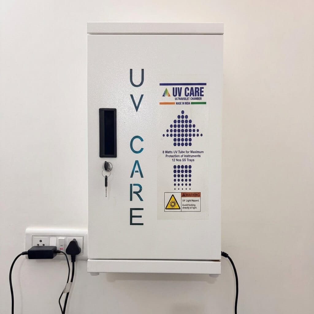 UV Care Ultraviolet Chamber — Post-sterilization instrument protection at Smile Works